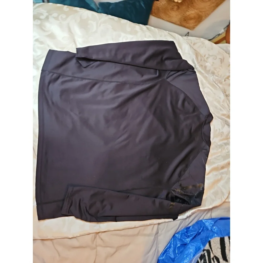 UV Protection Swim Shirt Bare Chillguard 2X Black Long Sleeve Mock Neck Surf